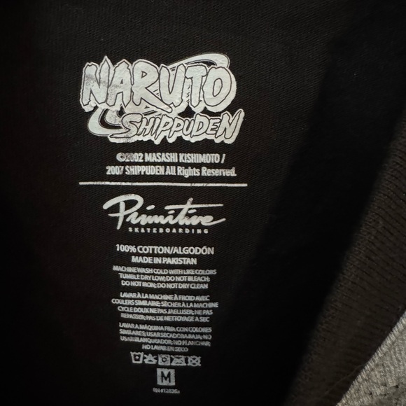 Anime Design Primitive x Naruto Shippuden Beast Black T-Shirt men’s medium B - Picture 3 of 4